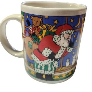 Vintage Gibson Santa Coffee Mug Sneaky Santa Christmas Mug
